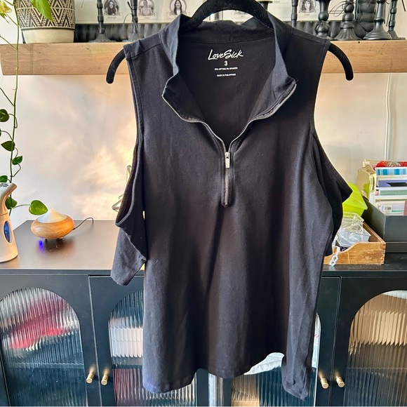 Torrid LoveSick Cold Shoulder Mock Neck Tee - Picture 7 of 14